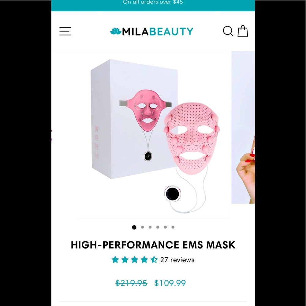 New EMS mask, used once and found out cannot use it if you have dental implants.